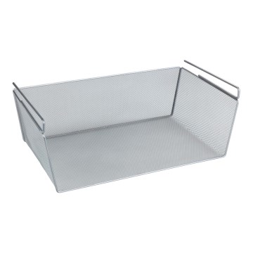 WENKO 53143100 - Cestino 49x28 cm argento