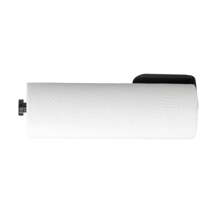 WENKO 53214100 - Portarotolo NIO 27,5x7 cm nero