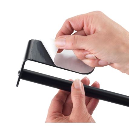 WENKO 53214100 - Portarotolo NIO 27,5x7 cm nero