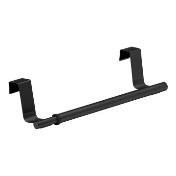 WENKO 53246100 - Porta asciugamani 7x6 cm acciaio inox/nero