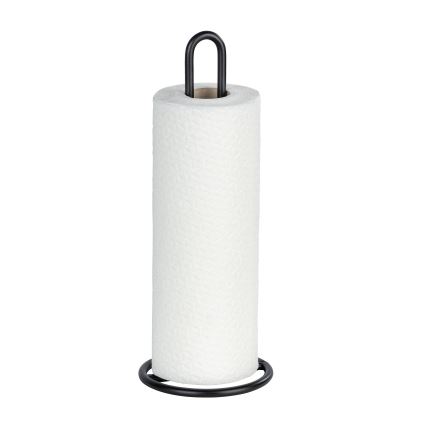 WENKO 53256100 - Porta asciugamani da cucina 12,5x32,5 cm nero