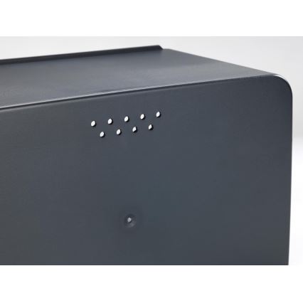 WENKO 54098100 - Portapane KUBO 35x26,5 cm nero/marrone