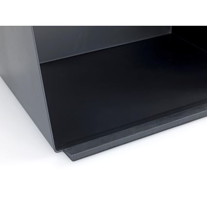 WENKO 54098100 - Portapane KUBO 35x26,5 cm nero/marrone