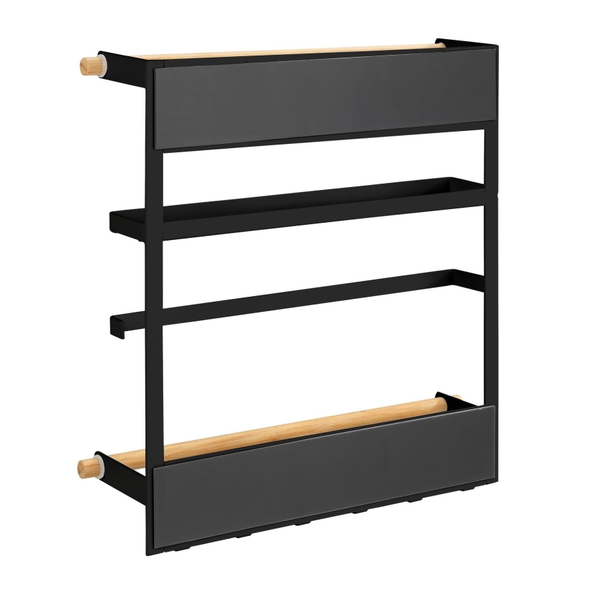 WENKO 54114100 - Organizer MAGNA 33x34 cm nero/marrone