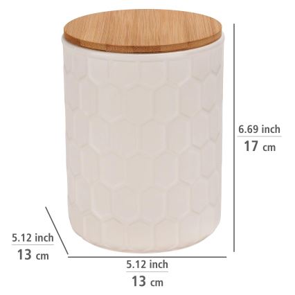 WENKO 54222100 - Scatola MAYA 13x17 cm bianco/marrone