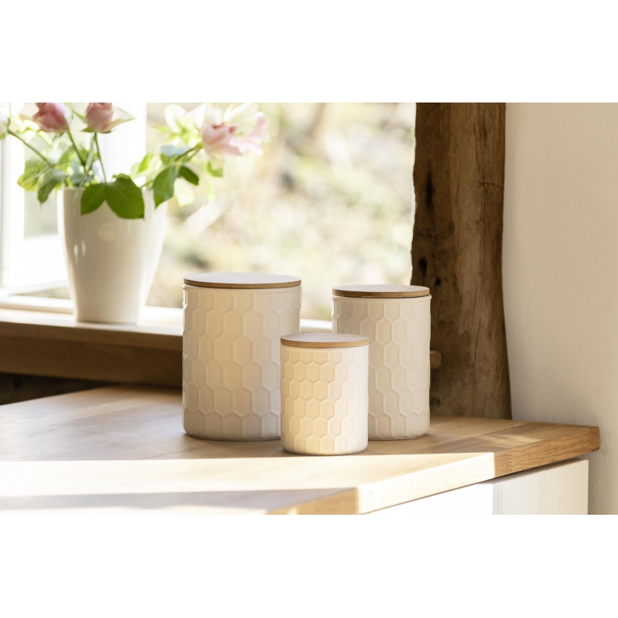 WENKO 54222100 - Scatola MAYA 13x17 cm bianco/marrone