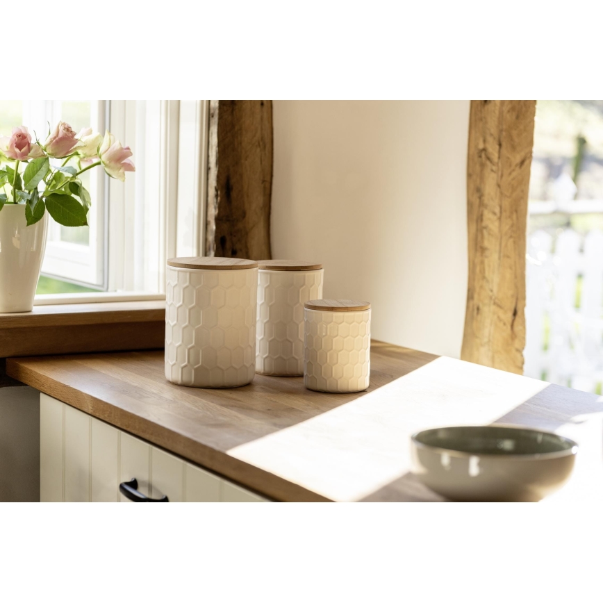 WENKO 54222100 - Scatola MAYA 13x17 cm bianco/marrone
