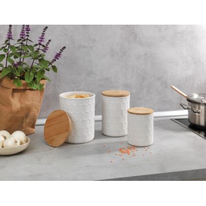 WENKO 54222100 - Scatola MAYA 13x17 cm bianco/marrone