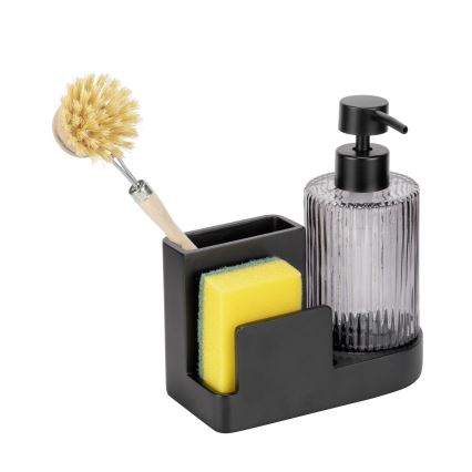 WENKO 54654100 - Organizer PINA 16x17 cm nero