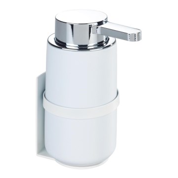 WENKO 54655100 - Dispenser per sapone WOYA 250 ml bianco/cromo lucido