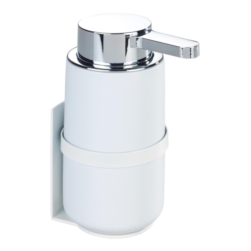 WENKO 54655100 - Dispenser per sapone WOYA 250 ml bianco/cromo lucido