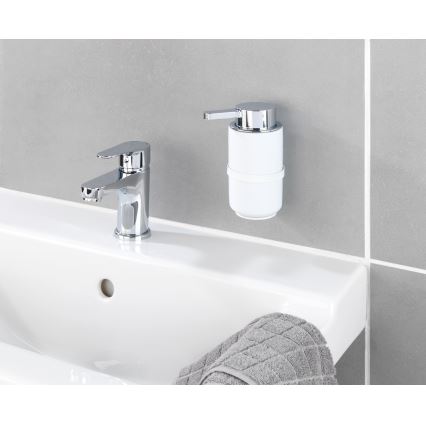 WENKO 54655100 - Dispenser per sapone WOYA 250 ml bianco/cromo lucido
