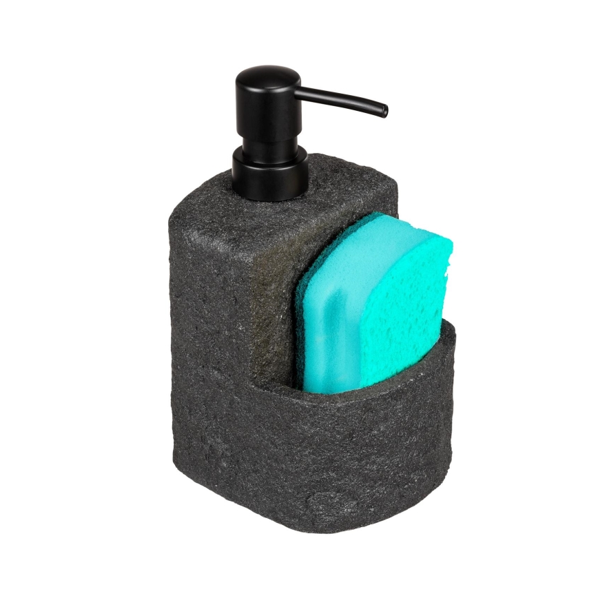 WENKO 54667100 - Dispenser di sapone FESTIVAL 10,5x18 cm nero