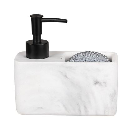 WENKO 54668100 - Dispenser per sapone RESA 14,5x14,3 cm bianco/nero