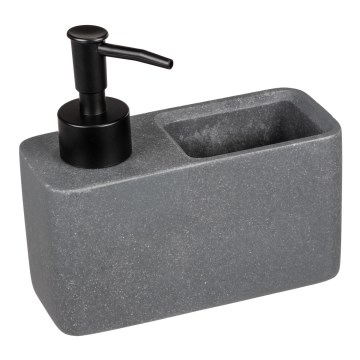 WENKO 54669100 - Dispenser di sapone RESA 14,5x14,3 cm grigio/nero