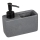WENKO 54669100 - Dispenser di sapone RESA 14,5x14,3 cm grigio/nero