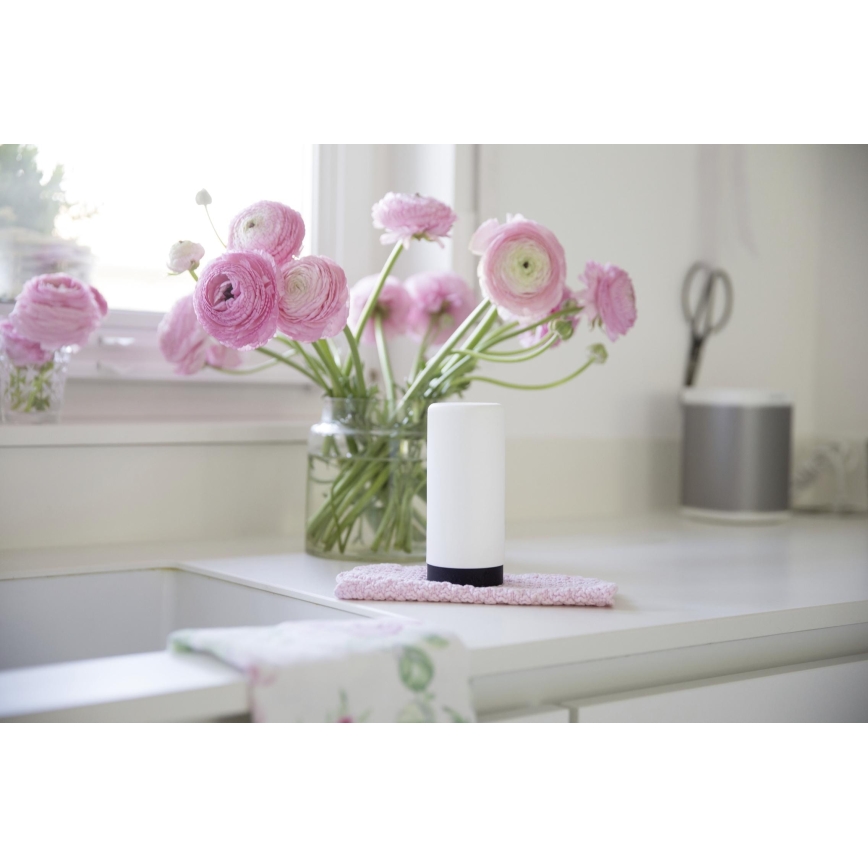 WENKO 54670100 - Dispenser EASY SQUEEZ-E 6x14 cm bianco/nero