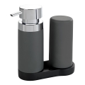 WENKO 54735100 - Stazione di lavaggio EASY SQUEEZ-E 15x18 cm grigio/grigio