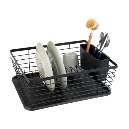 WENKO 54766100 - Scolapiatti BLACK OUTDOOR KITCHEN 36x30 cm nero/nero