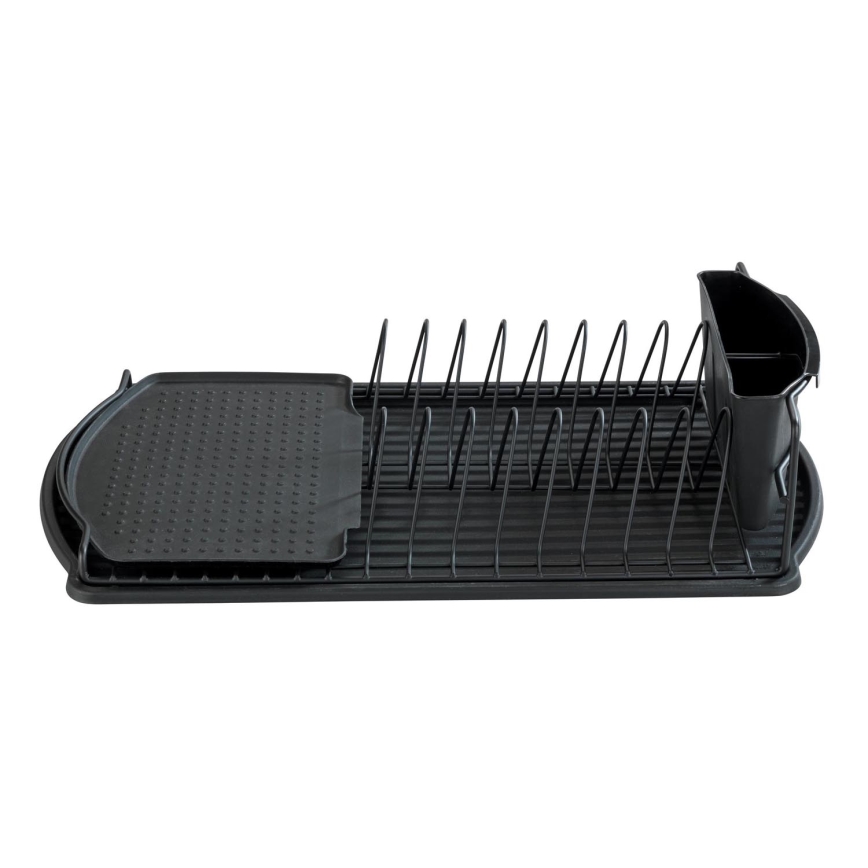 WENKO 54767100 - Scolapiatti BASIC 47,5x26,5 cm nero