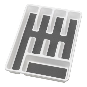 WENKO 54788100 - Portaposate 26,5x36,5 cm bianco/grigio
