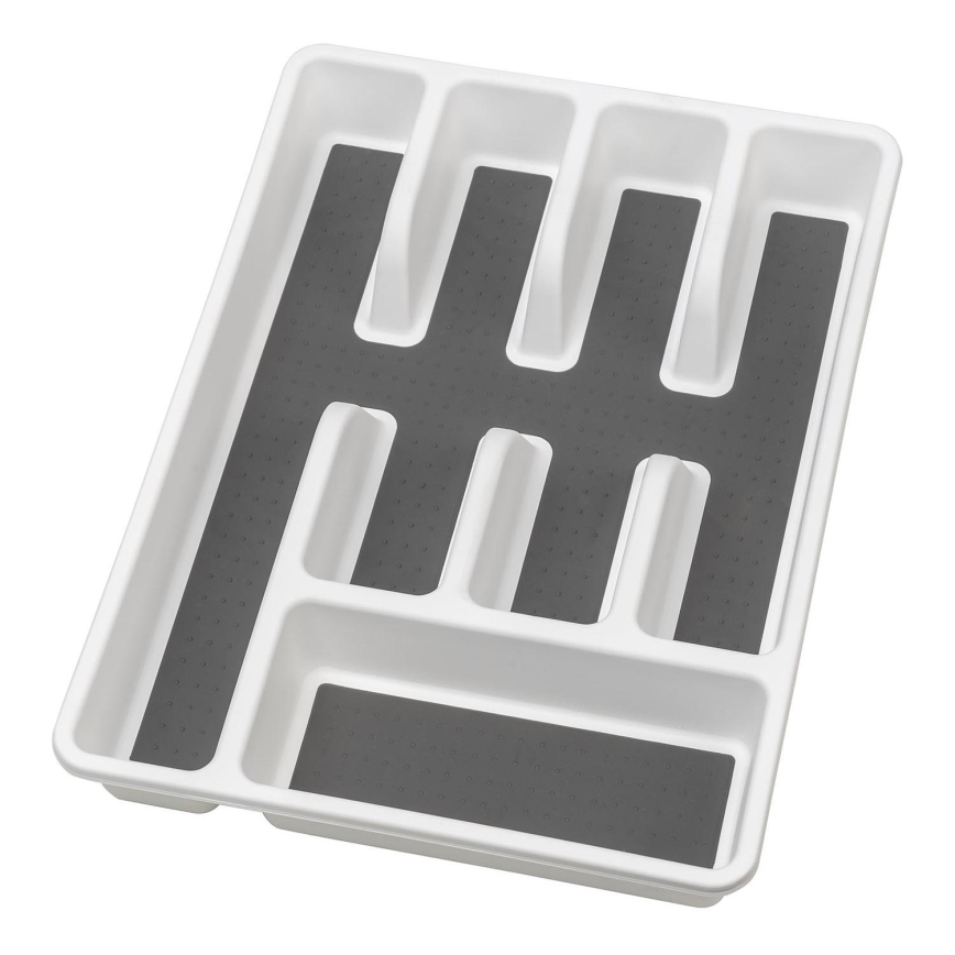 WENKO 54788100 - Portaposate 26,5x36,5 cm bianco/grigio