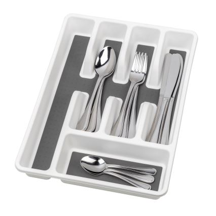 WENKO 54788100 - Portaposate 26,5x36,5 cm bianco/grigio