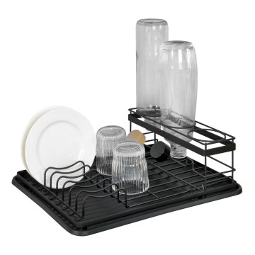 WENKO 54798100 - Scolapiatti AMY 42,5x31,5 cm nero