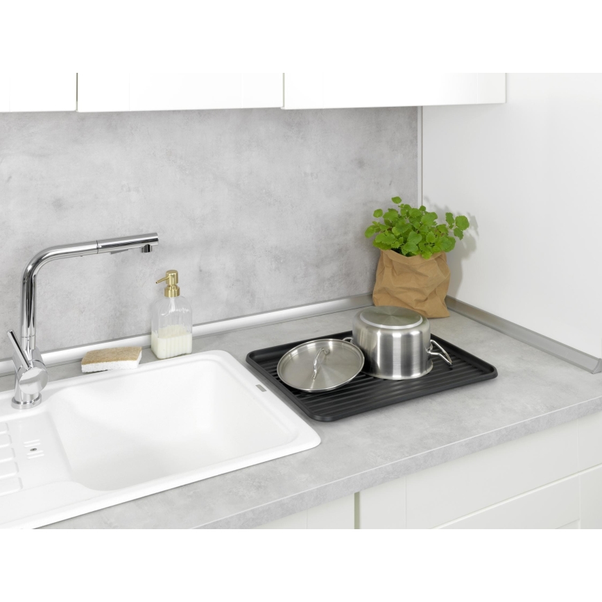 WENKO 54798100 - Scolapiatti AMY 42,5x31,5 cm nero