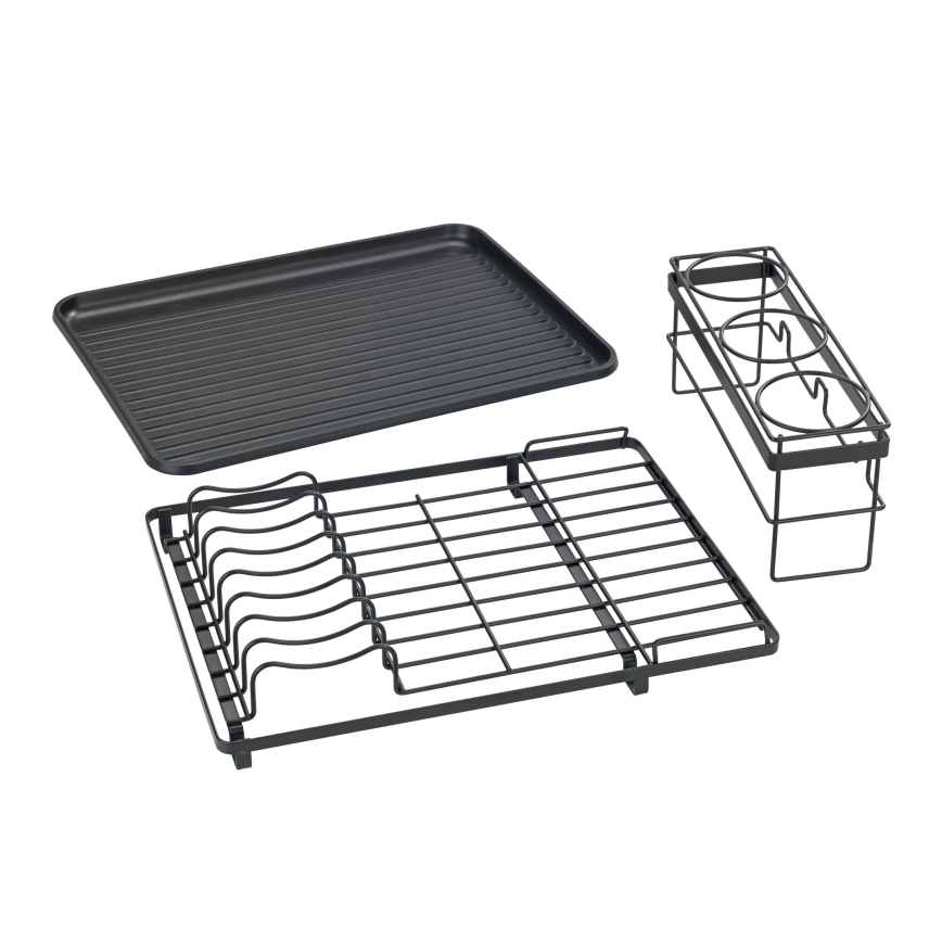 WENKO 54798100 - Scolapiatti AMY 42,5x31,5 cm nero