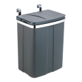 WENKO 54903100 - Cestino montabile sulla porta 26x36,5 cm grigio/argento