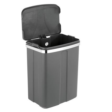WENKO 54903100 - Cestino montabile sulla porta 26x36,5 cm grigio/argento