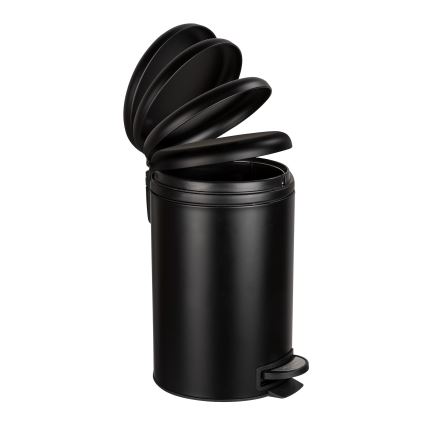 WENKO 54913100 - Cestino portarifiuti LEMAN 25x38 cm nero