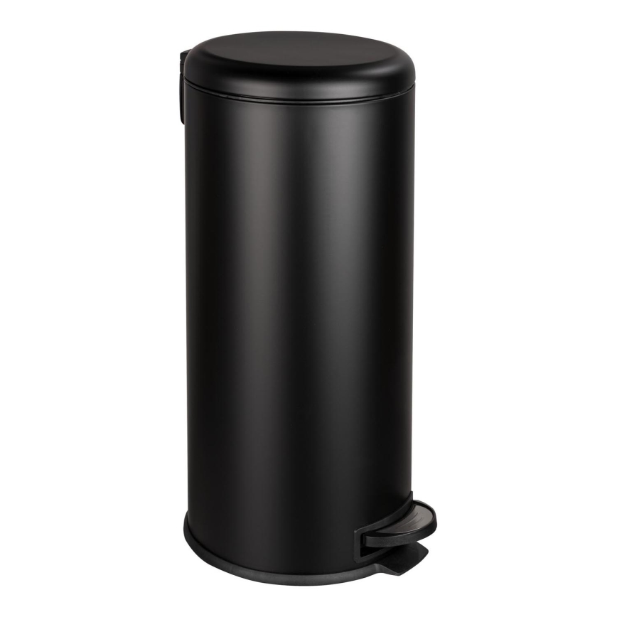 WENKO 54915100 - Cestino LEMAN 30,5x64 cm nero