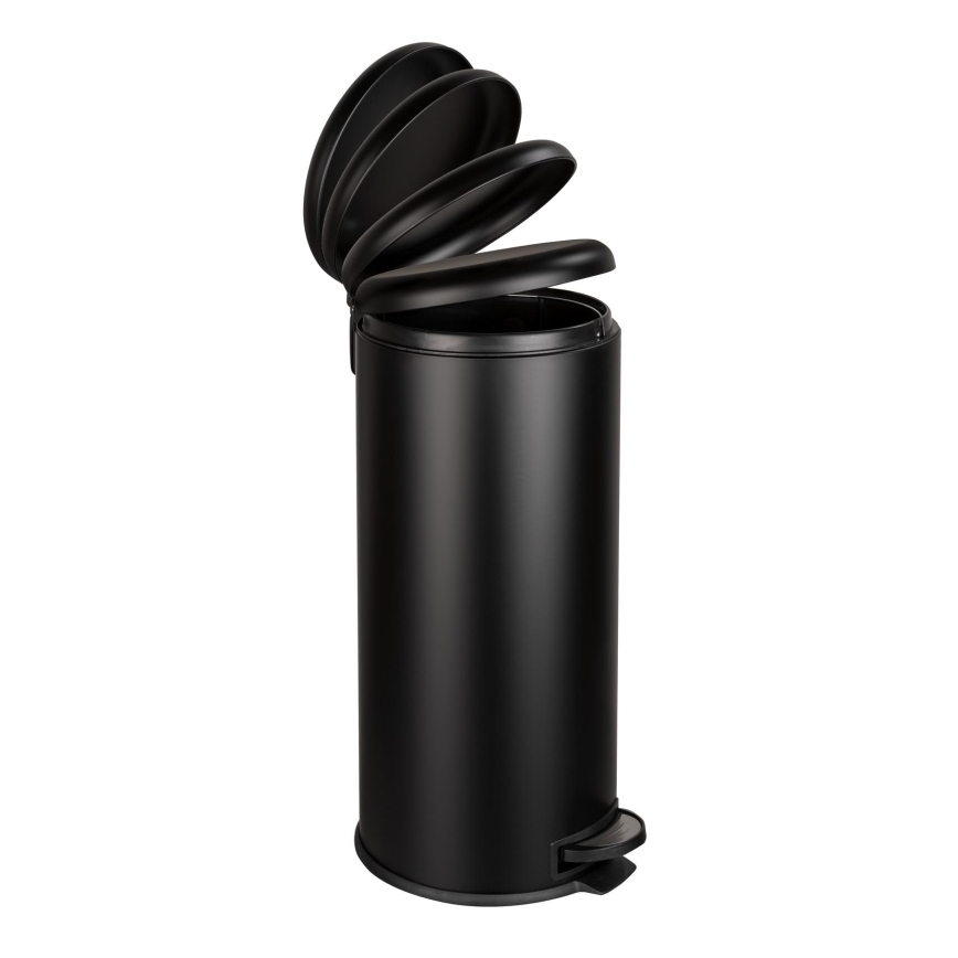 WENKO 54915100 - Cestino LEMAN 30,5x64 cm nero