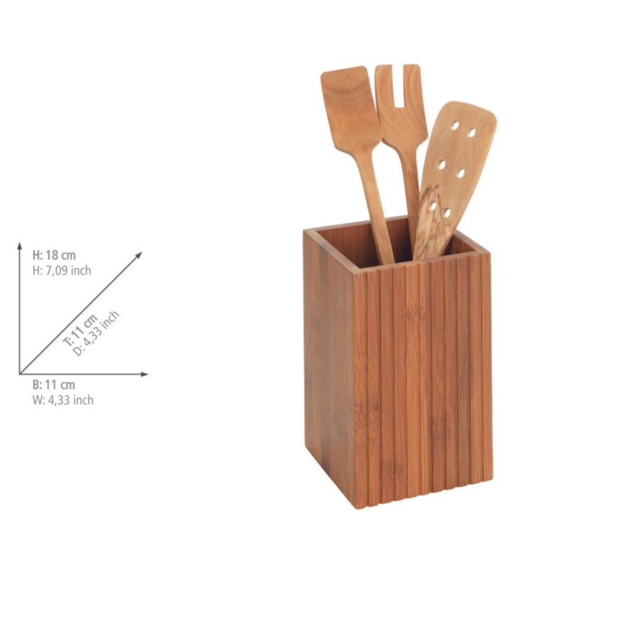 WENKO 54941100 - Set di utensili da cucina 3 pezzi 11x18 cm marrone