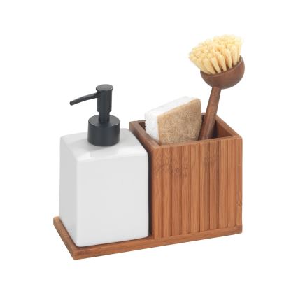 WENKO 54944100 - Dispenser per sapone MERA 18,5x17 cm marrone