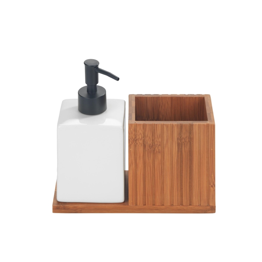 WENKO 54944100 - Dispenser per sapone MERA 18,5x17 cm marrone