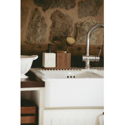 WENKO 54944100 - Dispenser per sapone MERA 18,5x17 cm marrone