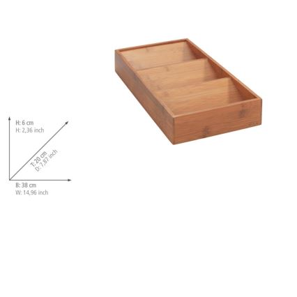 WENKO 54950100 - Portaspezie ANNI 38x20 cm marrone