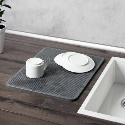 WENKO 54955100 - Tappetino assorbente DAMON 40x30 cm diatomite/grigio