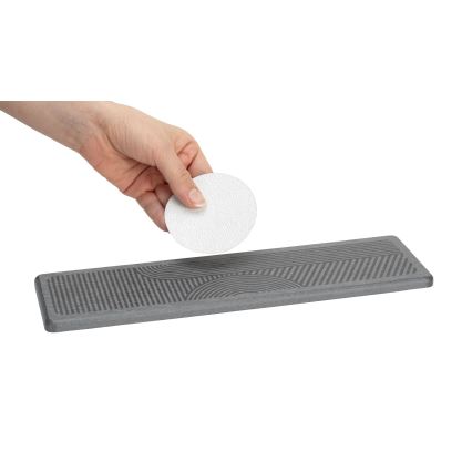 WENKO 54957100 - Tappetino antigoccia DAMON 30x8 cm grigio