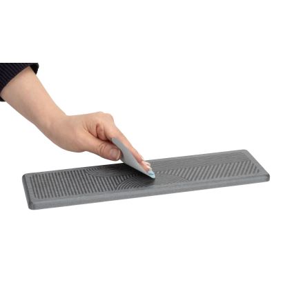 WENKO 54957100 - Tappetino antigoccia DAMON 30x8 cm grigio