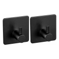 WENKO 55009100-Gancio BLACK OUTDOOR KITCHEN 4,5x4,5 cm acciaio inox/nero