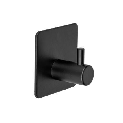 WENKO 55009100-Gancio BLACK OUTDOOR KITCHEN 4,5x4,5 cm acciaio inox/nero