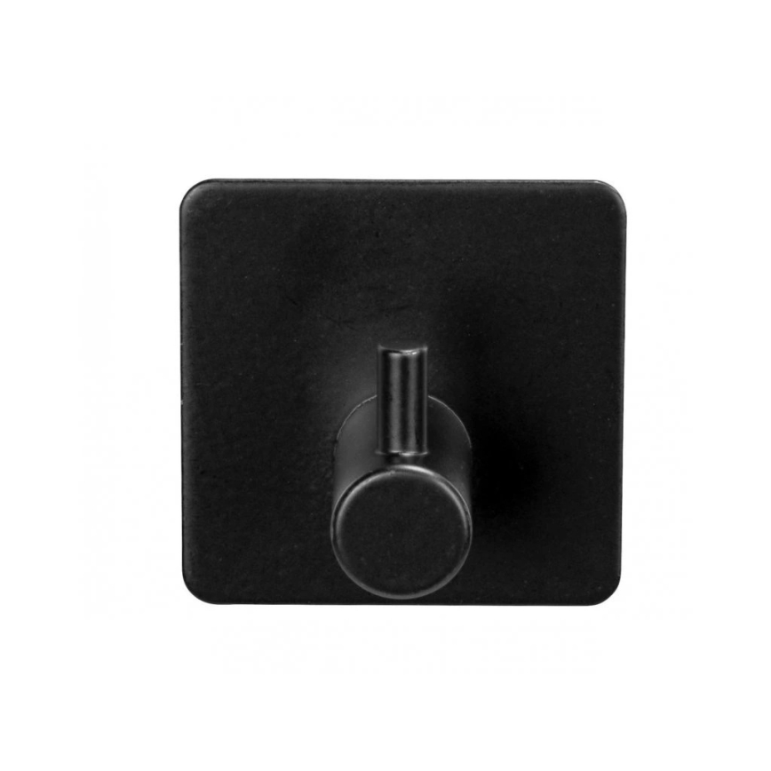 WENKO 55009100-Gancio BLACK OUTDOOR KITCHEN 4,5x4,5 cm acciaio inox/nero