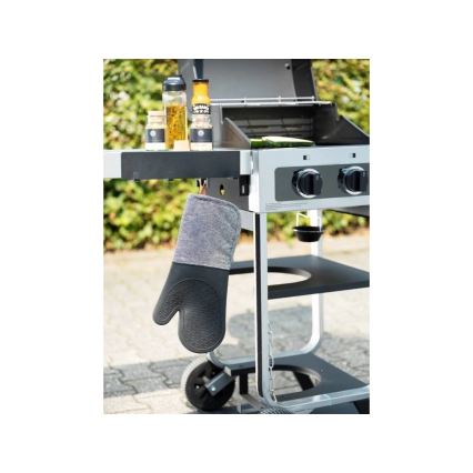 WENKO 55014100-Gancio BLACK OUTDOOR KITCHEN 30x6,5 cm nero