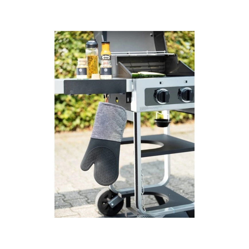 WENKO 55014100-Gancio BLACK OUTDOOR KITCHEN 30x6,5 cm nero