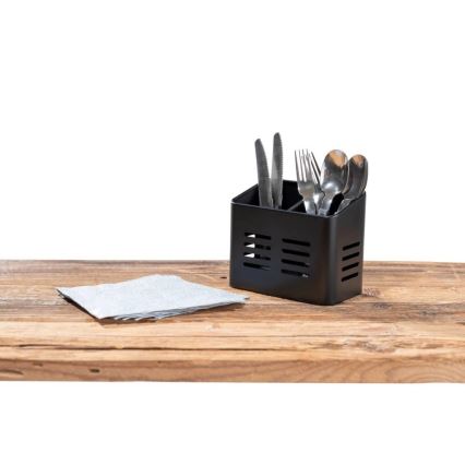 WENKO 55024100-Portaposate BLACK OUTDOOR KITCHEN 16x13,5 cm nero