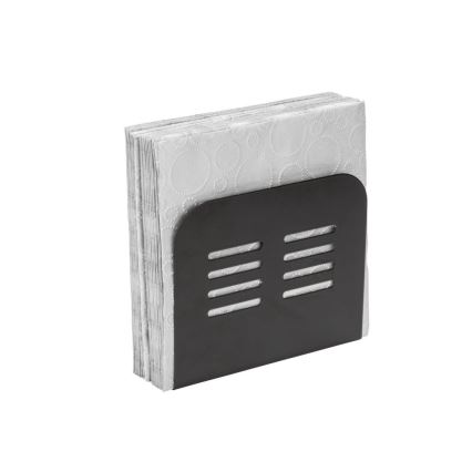 WENKO 55025100-Porta tovaglioli BLACK OUTDOOR KITCHEN 15x12,5 cm nero